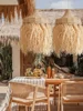 New Design Handmade Woven Wabi Sabi Rattan Grass Thailand Japanese Simple Natural Australia House Popular Pendant Lamps Lights 3