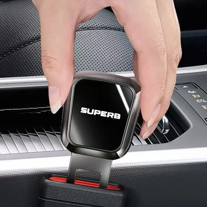 For Skoda 2009- MK2 MK3 SUPERB Car Seat Belt Clip Extender Safety Seatbelt Lock Buckle Plug