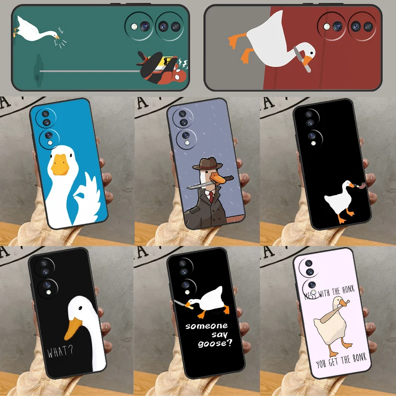Adorable Cartoon Goose Protective Phone Case
