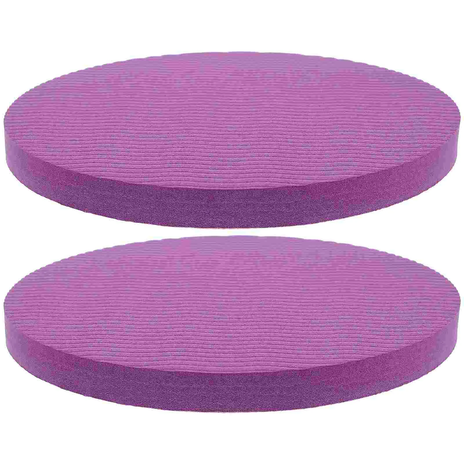 2 Pcs Round Yoga Support Pad Balance Cushion Thick Mat For Exercise Fitness Household Knee Pads Sports Supplies