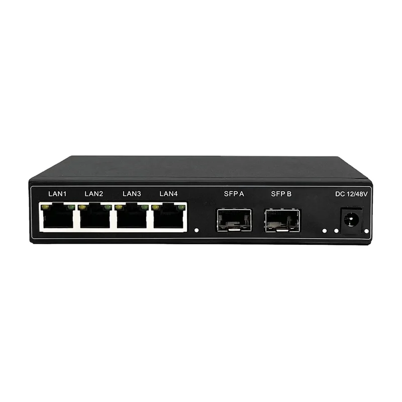 Montado na Parede Ethernet Poe Switch 10 Mbps 100 Mbps 1000mbps Gigabit Rede Poe Switch com Portas Sfp