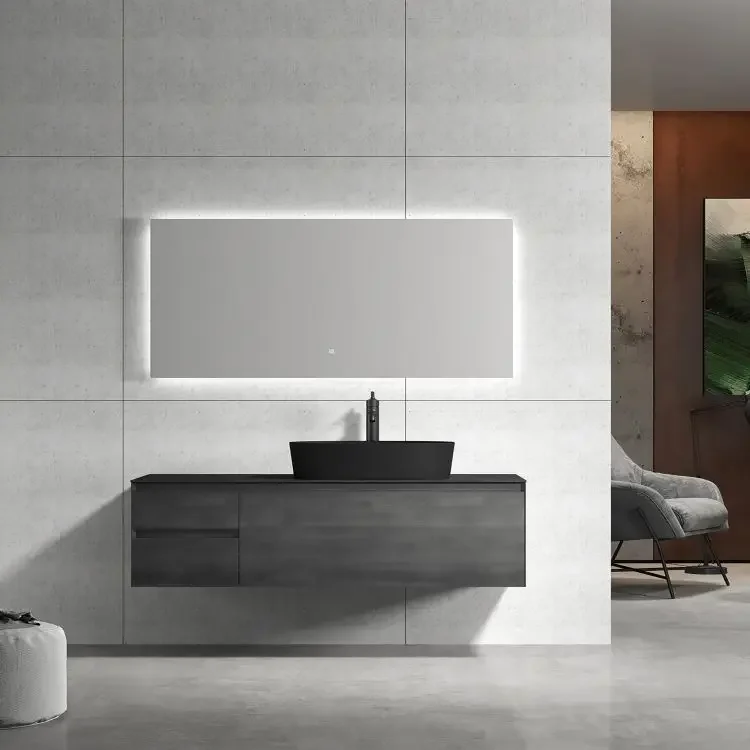 Popular Design Modern Wall Mounted Bathroom Vanity Vanities Bathroom With Marble Vanity Top