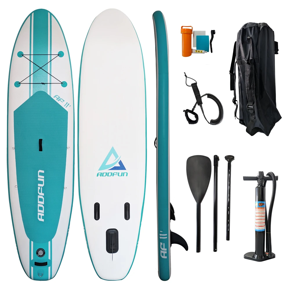 AddFun Inflatable Surfboard Stand Up Paddle Board New Style 320x81x15CM Water Sport Board Boat Dinghy Raft Surf Beach Activity aqua marina 366 86 15cm inflatable surfboard stand up paddle atlas board surfing water sport sup board dinghy raft