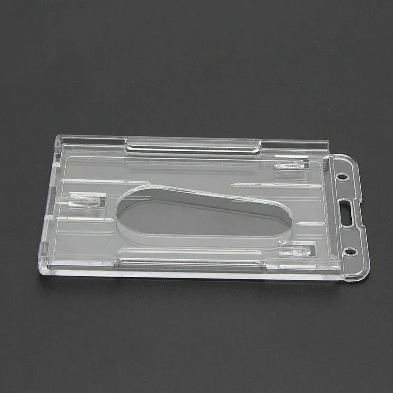 

1PC Plastic Card Holders Hard ID Card Case Badge Holder Box