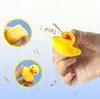 10pcs Preschool Bath Toys Mini Rubber Ducks Squeak Float Ducks Baby Bathtub Shower Toy Gift for Toddlers Kids Boys Girl Birthday 4