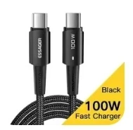 Essager PD100W 60W Type C C to C Cable Fast Charge Mobile Cell Phone Charging Cord Wire For Xiaomi Samsung Huawei Macbook iPad photo review