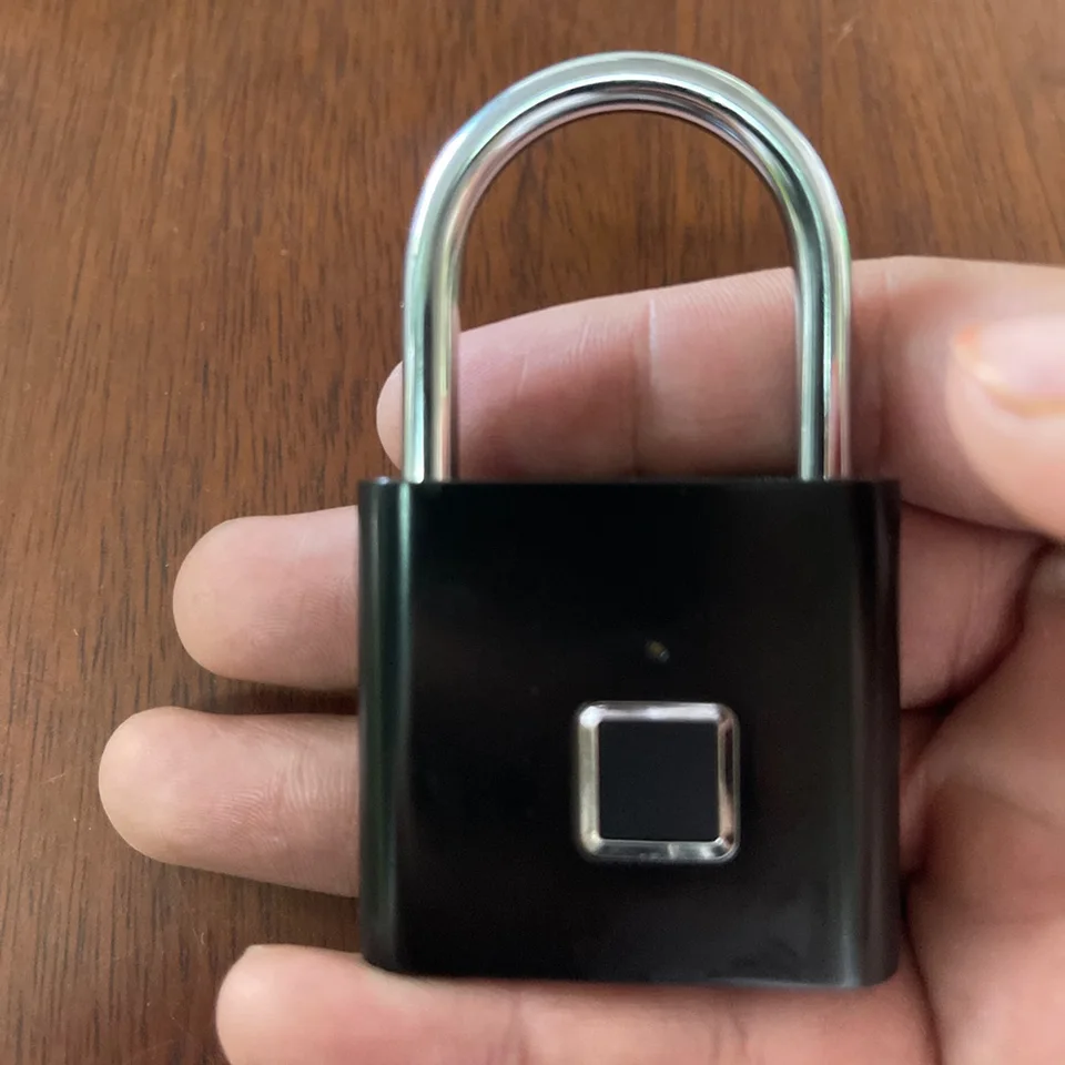 Portable Smart Fingerprint Padlock with USB Charging