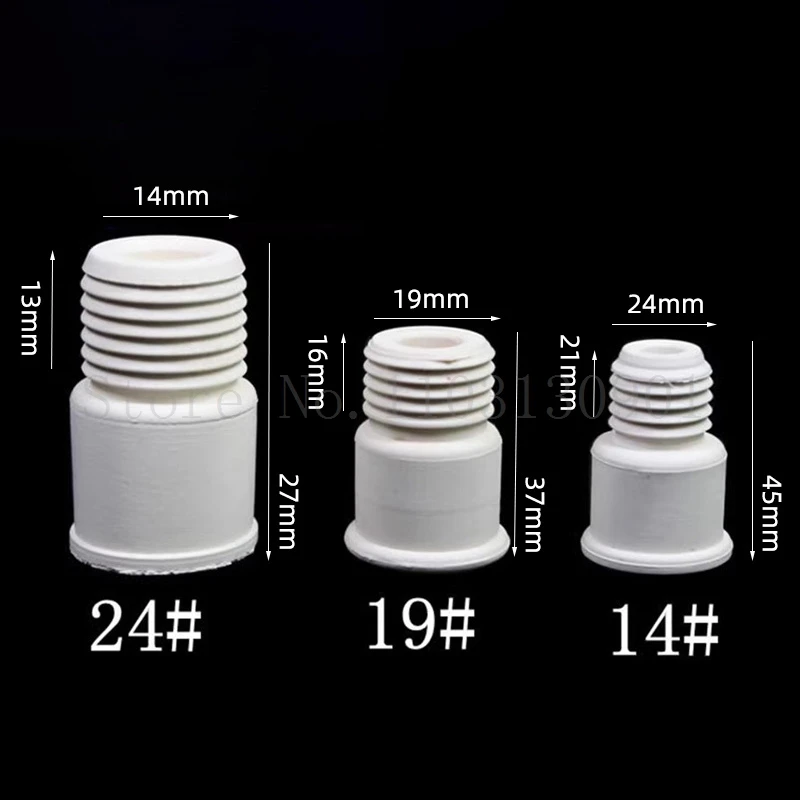 Lab14# 19# 24# Anti Mouth Silica gel/ Rubber Stopper Reverse Thread Cap Rubber Thread Flap Stopper Slicone Screw Sealing Plug lab bottle stopper