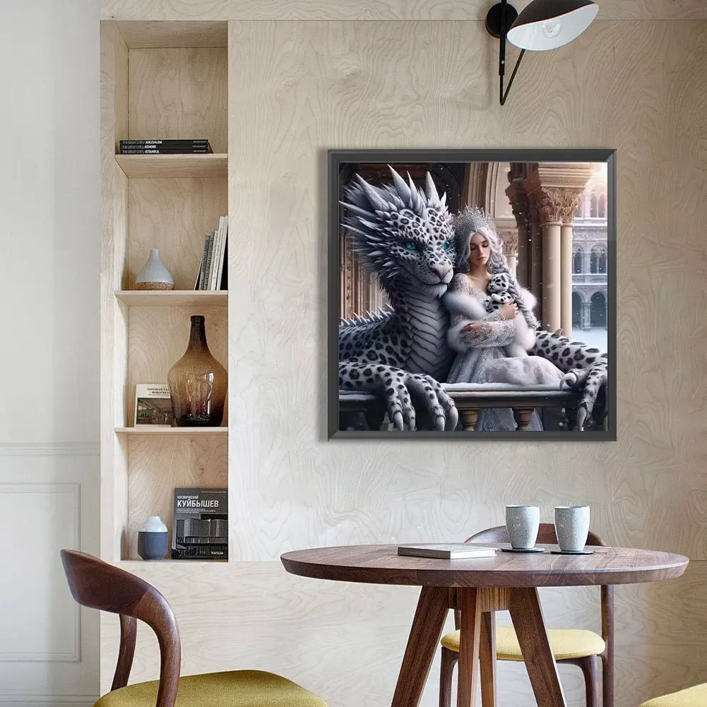 Description Picture 3 of itemDragon And Girl DIY Full Diamond Painting Fantasy Aniamls Cross Stitch Kits New 2024 Mosaic Diamond Embroidery Sale