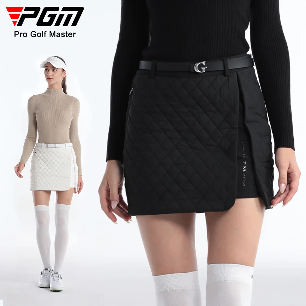PGM Women Golf Short Skirt New Lady Clothing Autumn and Winter Warm A-line Skirt Sports Comfortable Girl Wear QZ096