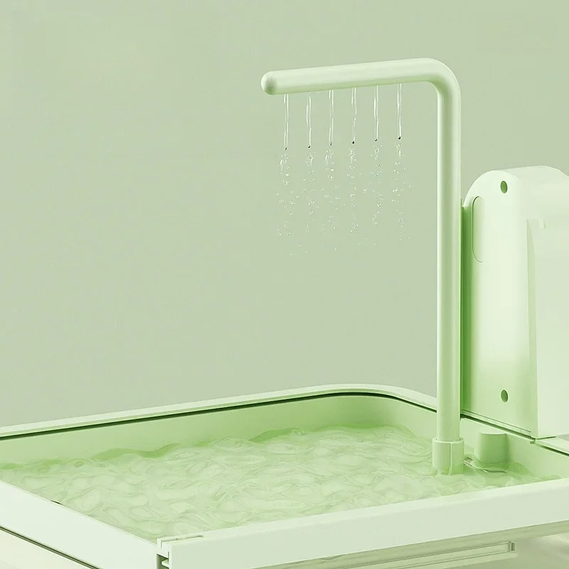 Parrot Hanging Bathtub Cage Accessory Automatic Bird Bath Box Cage Bird Shower for Cockatiel Small Birds Parakeets Canary Budgie
