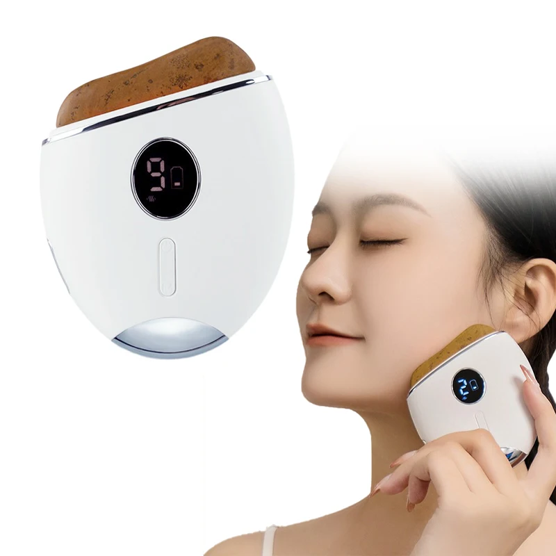 Intelligent Electric Stone Needle Massaggiatore Facciale Eye Hot Compress Household Meridian Brush Raschiando Strumento Board Protable