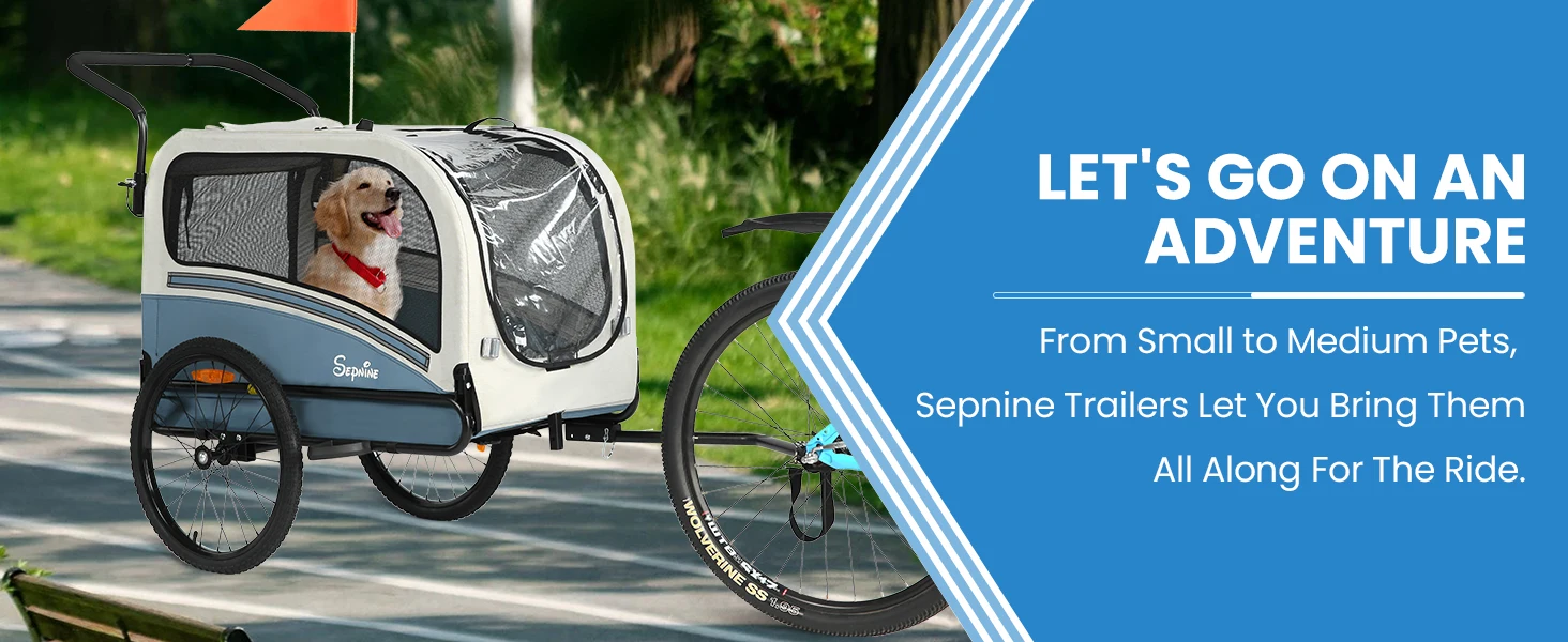 Sepnine Bicycle Pet Trailer