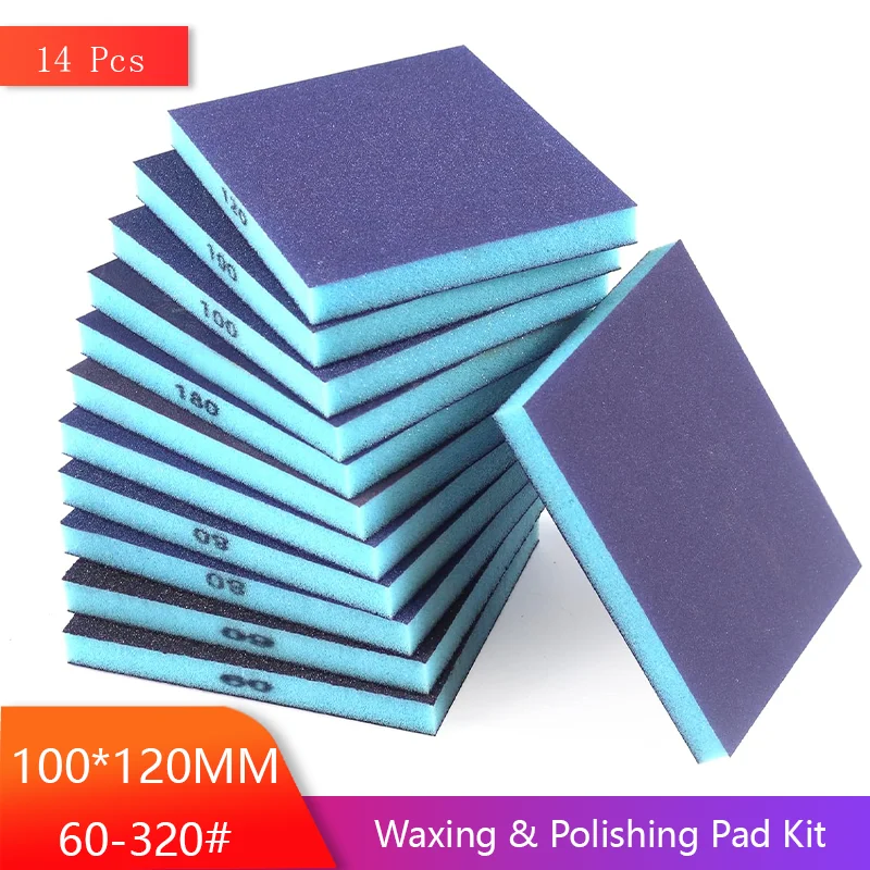 Sanding Sponge WOPPLXY 24 Pack S | Coarse, Medium, Fine & Superfine Grits | Wet/Dry Washable Sanding Blocks For Wood, Metal, Drywall Washable Reusable Sanding Pads - View #12