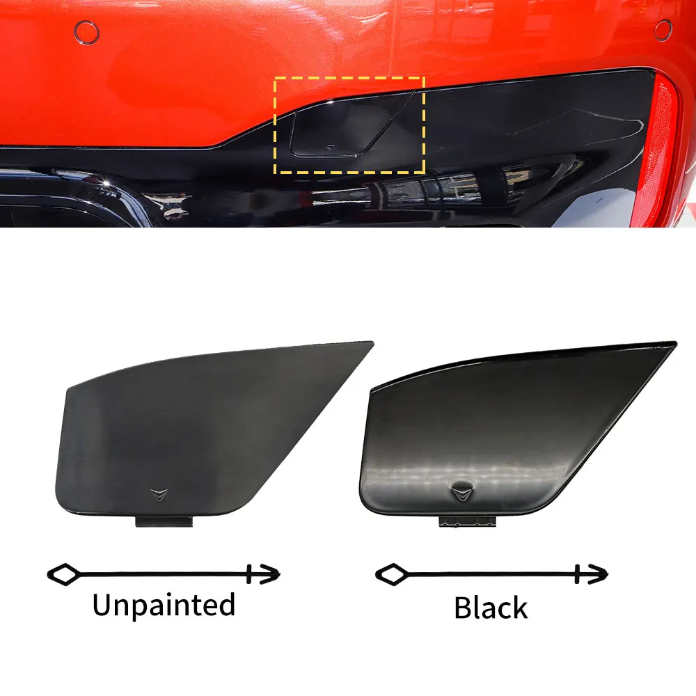 BMW F90 LCI 자동차 후면 범퍼 견인 후크 커버 캡 액세서리 교체 블랙 BMW M5 2021-2023 51125A013D8