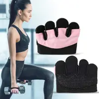 Gym Gloves Fitness Weight Lifting Sports Gloves Thickened Palm Pad Shockproof Non-Slip Half Finger Hand Protector for Men Women 1