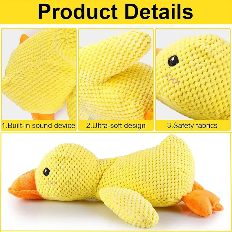 Calming Plush Quacking Duck Toy 5