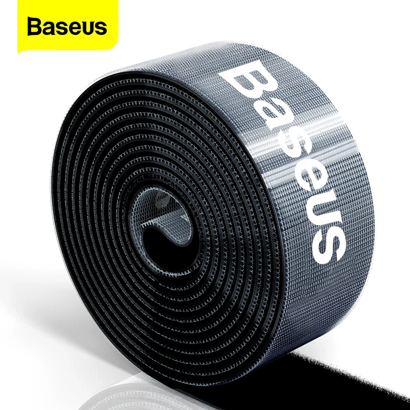 Cable Organizer, Baseus USB Cable Winder, Free Cut Wire Ties, Mouse Earphone Management Holder Clip, Phone Charger Protector