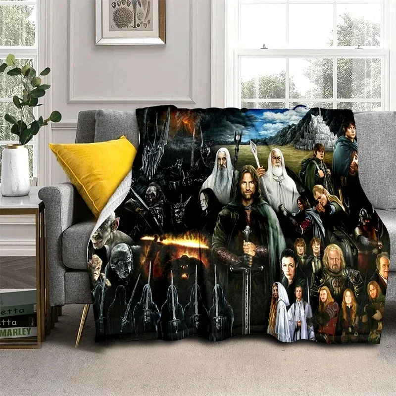 L-Lord of-f the Rings H-Hobbit HD-Decke, weiche Überwurfdecke für Zuhause, Schlafzimmer, Bett, Sofa, Reisen, Büro, solide Decke für Erwachsene – Detail 18