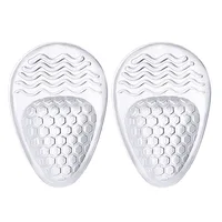 Semelles intérieures pour sandales pour femmes, chaussures à talons hauts, demi-coussin féminin, réduit la douleur par Friction, coussinet en Silicone pour l'avant-pied, coussinet de soins antidérapant pour les pieds 6