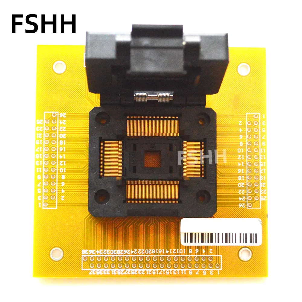 IC51-1284-1433-10 ׽Ʈ  LQFP128 PQFP128 TQFP128 QFP128 IC  ġ = 0.5mm