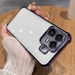 Enhanced Lens Protection Film Case with Four - Corner Anti - Shock Bumper Cover for Realme Neo 8 (Purple)