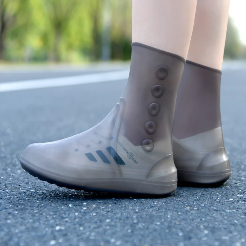 New Women Men Anti-slip Shoes Covers Waterproof Reusable Shoes Protector Unisex Outdoor Rain Boots Pads For Rainy Day