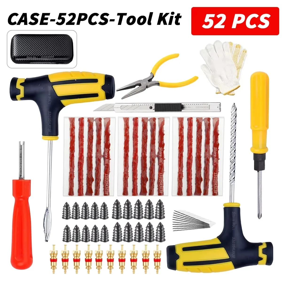 Car Tire Repair Kit Puncture Plug Tools 1 Car Tire Repair Kit Puncture Plug Tools 1