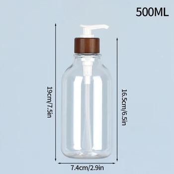 300 ml/500 ml เครื่องจ่ายสบู่เหลวขวดแชมพูขวดปั๊มสบู่คอนเทนเนอร์โลชั่นห้องน้ําแชมพู Conditioner Dispenser 7