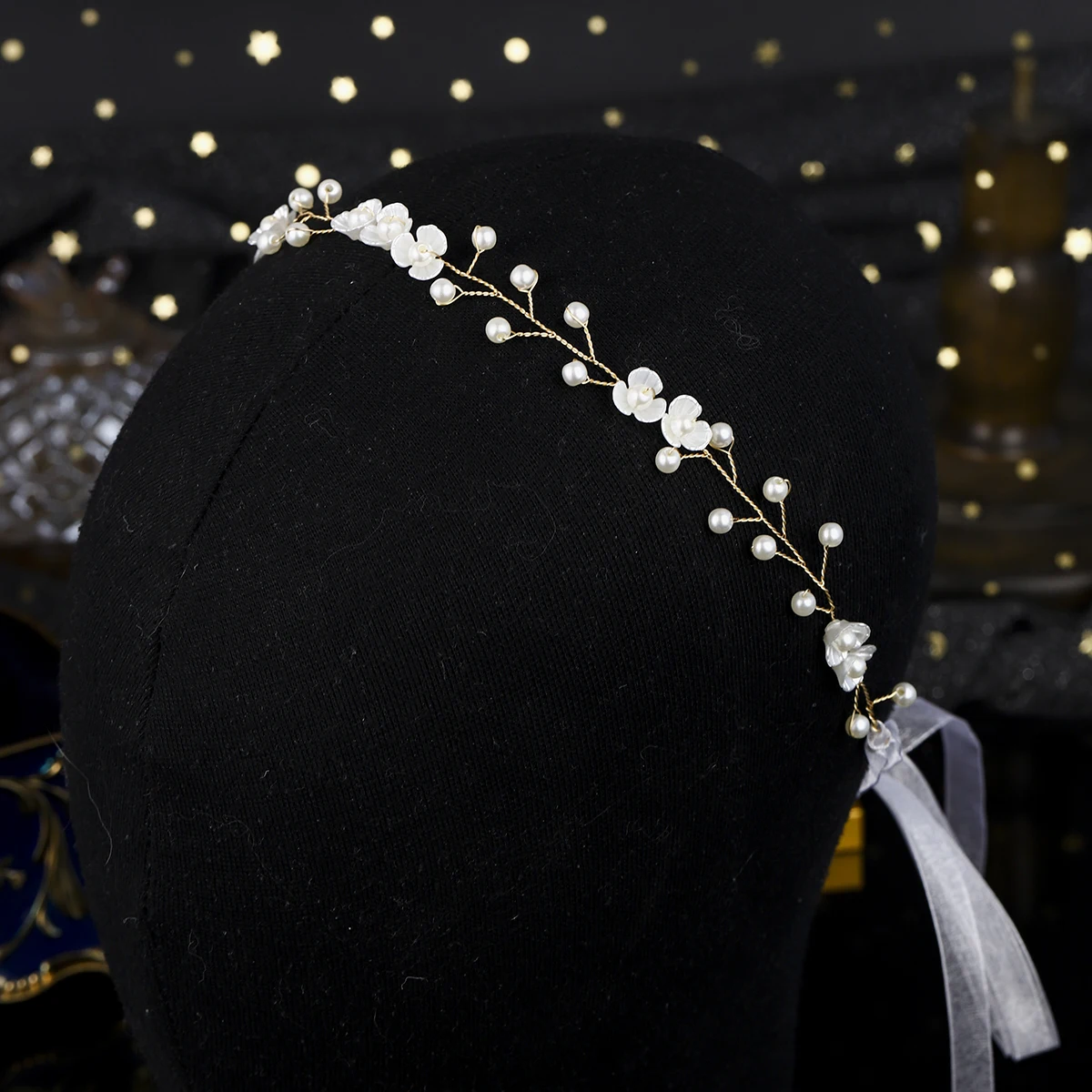 Fashion Golden Handmade Flower Hairband For Women Mori Bridal Wedding Headpieces Party Princess Tiara Hair Accessories