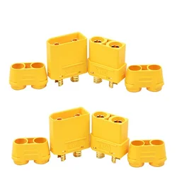 10 - Pack Amass XT Series Plug Connectors with Sheath Housing - 5 Male & 5 Female Pairs (2 pairs XT90H MF)