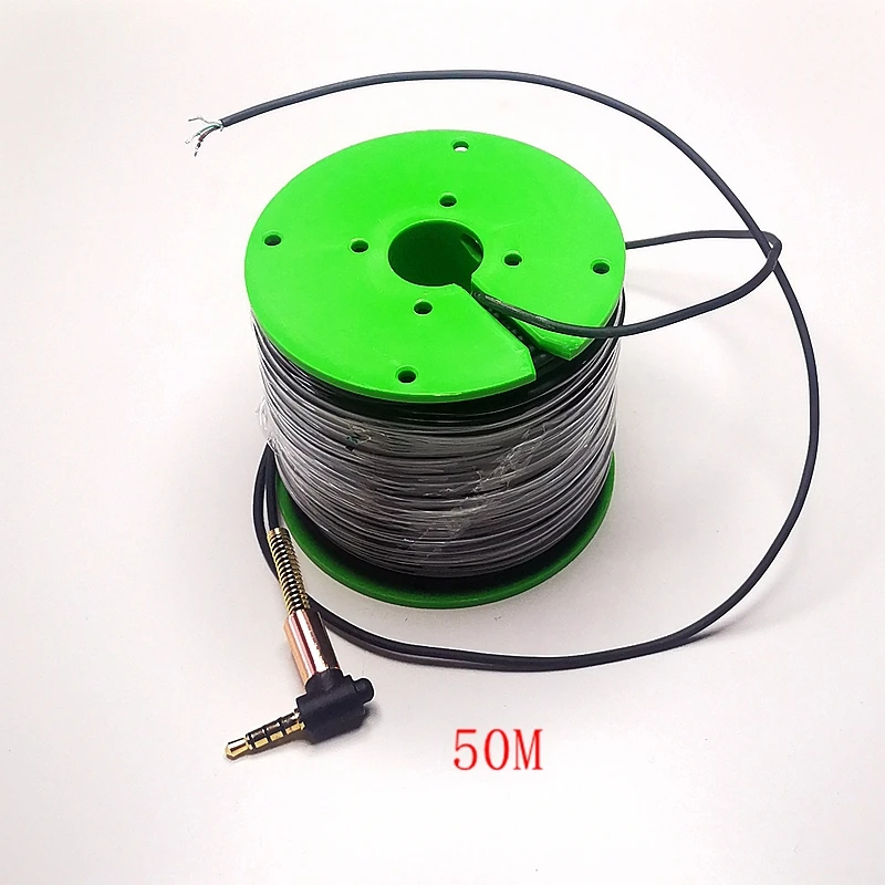 Chambre sous-marine cable4-core caméra d'imagerie sous-marine câble 50M tête de casque salle de plongée accessoires de pêche