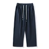 DUKEEN Pique Fabrics Sweatpants for Men Loose Causal Straight Legged Trouse Autumn and Winter Solid Colors Sports Fleece Pants 6