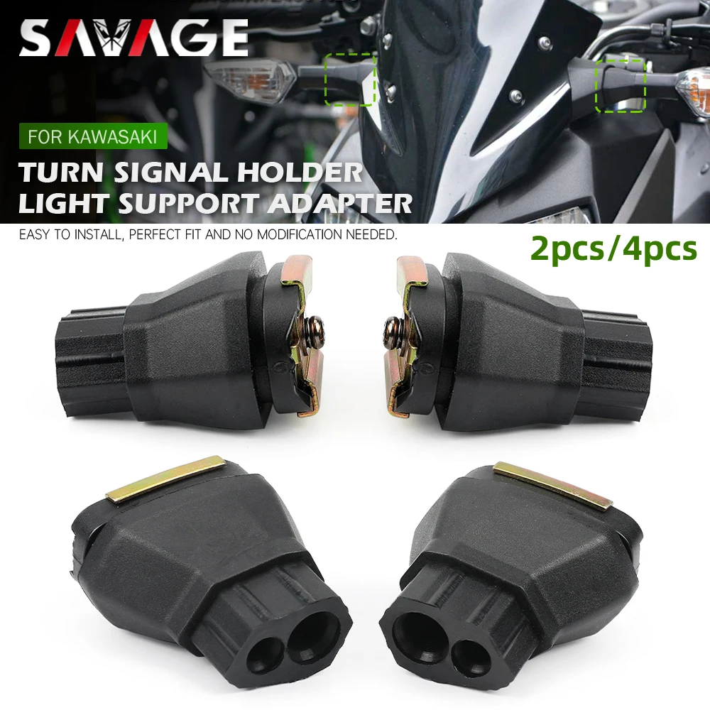 Адаптер для поворотника мотоцикла для KAWASAKI NINJA 250 300 400 650 ZX6R Z125 Z250 Z300 Z400 Z650 Z900 Z1000SX