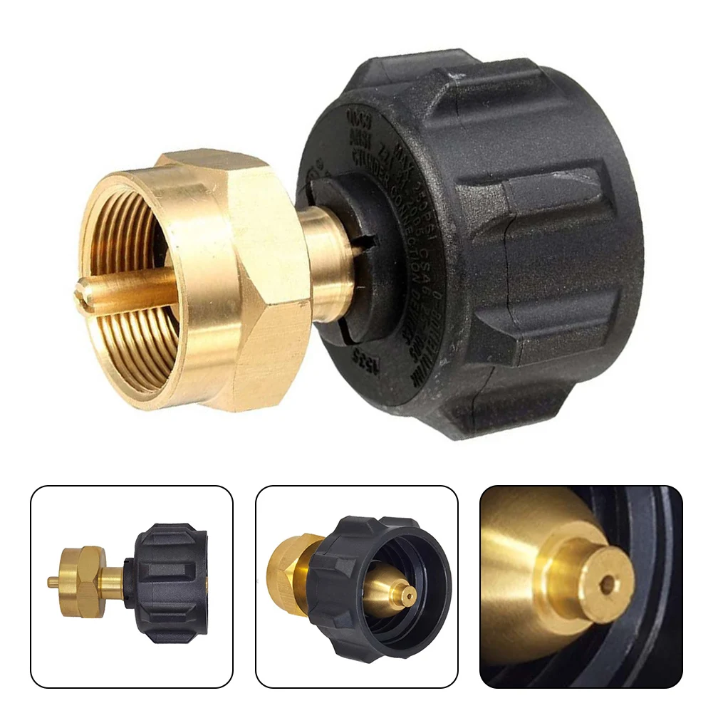 

Propane Refill Adapter 1 Lb Brass Cylinder Tank Coupler Inflatable Adapter For QCC1 Regulator Valve Camping Supplies