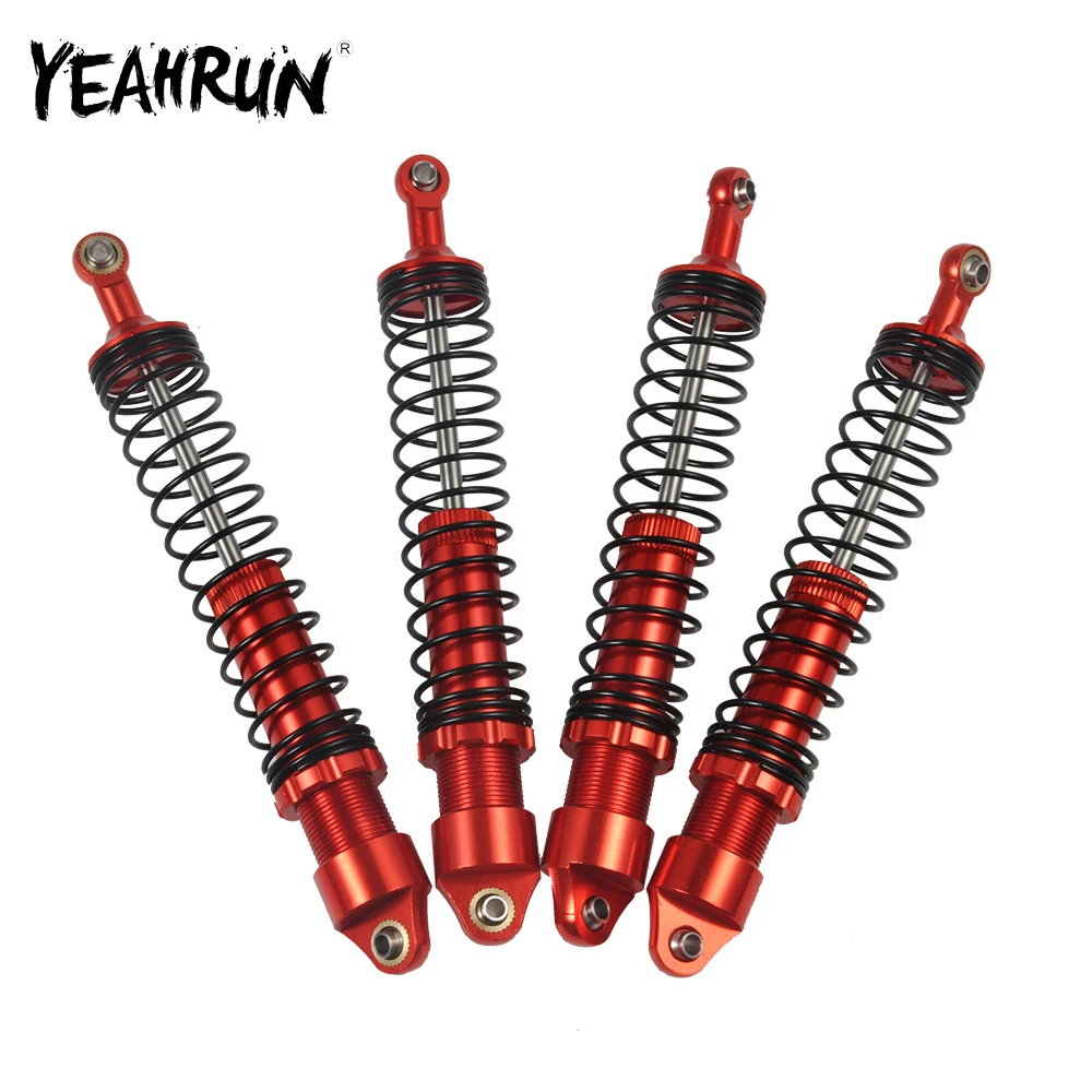 

YEAHRUN 4PCS 120mm/110mm/100mm/90mm Aluminum Alloy Shock Absorber Damper Upgrade Parts For 1/10 RC Car Axial SCX10 TRX4 D90