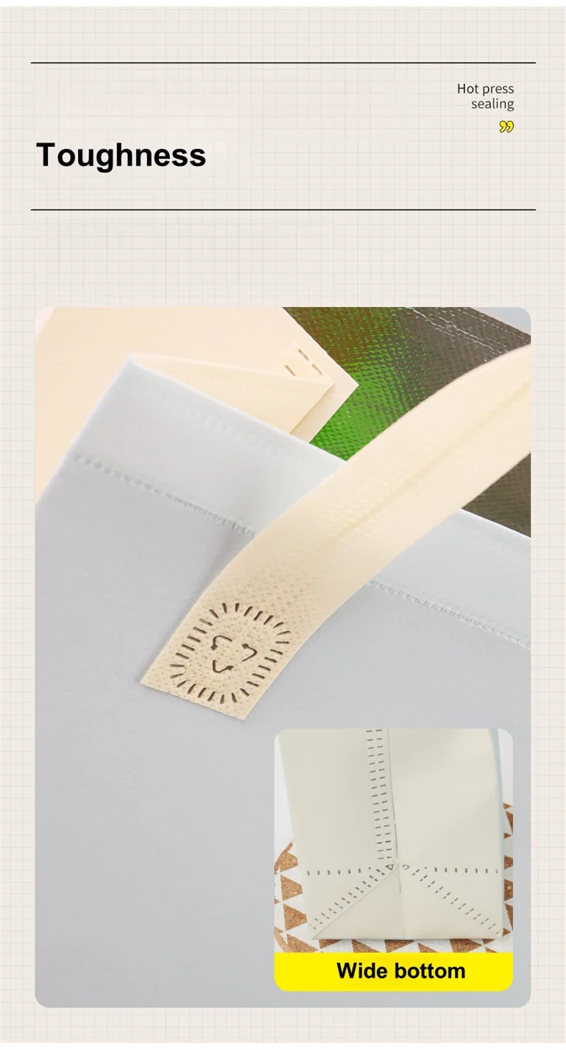 25pcs Non-Woven Insulated Tote Bags – Reusable Portable Fabric Pouches for Food, Cake, ... - SKU NITB1828 - UGI Packaging