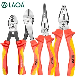 LAOA 1000V Insulated Wire Cutter Pliers Electrical Nipper Pliers VDE Cable Strippers Saving Insulated Rubber Coated Handle