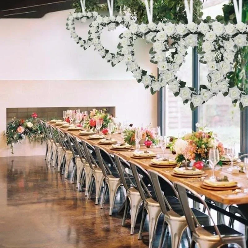 Exquisite Artificial Rose Hanging Wreaths Event Decoration Suitable Weeding Bride Flower Garland Home Festival Party Supplies