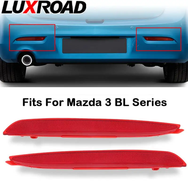 

2 шт., светоотражатель для заднего бампера Mazda 3 BL 2009-2019