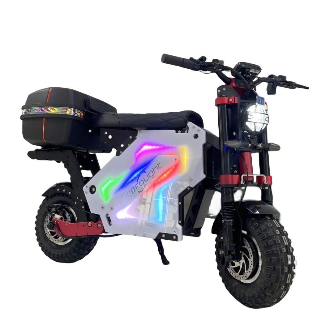 Long Range Delivery Electric Scooter 72V High Speed 120Km/H 60-75MPH 10000W 15000W Big Wheel Offroad 84V With Removable Battery