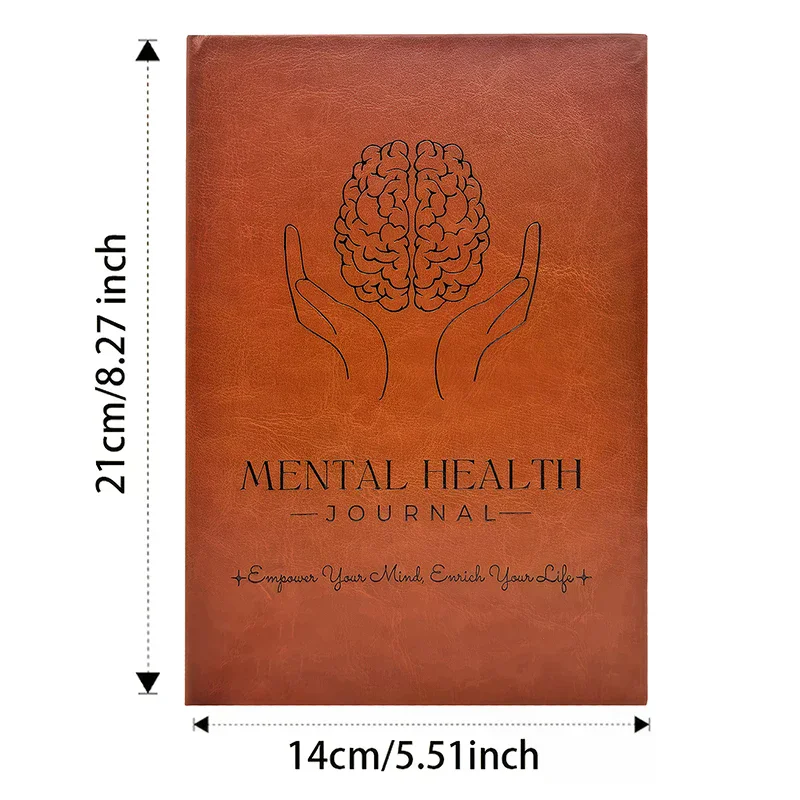 정신 건강 일기, 불안 완화 및 지도된 자기 관리 일기, 긍정적 사고 연습을 위한 일기, 기분 추적 기능이 있는 ADHD 플래너