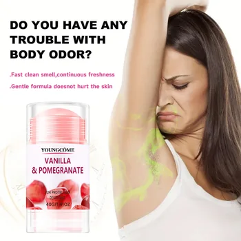 Aluminum Free Deodorant for Women 1/5 Count Pomegranate and Lemon Verbena 72 hour odor protection Whole Body Deodorant Sticks 1