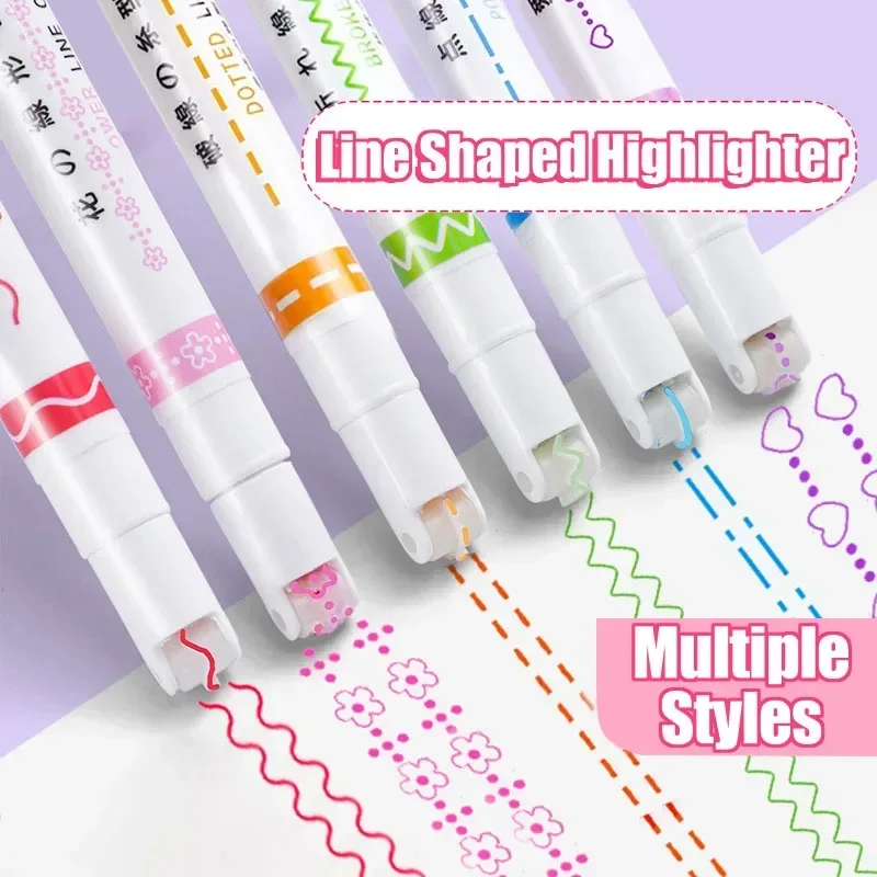 https://ae01.alicdn.com/kf/S0edc0897a63d416eab4a8002aa1fd798T/3-6-8Pcs-Line-Shaped-Highlighter-Pen-Roller-Tip-Curve-Liner-Marker-Pens-Flower-shaped-Graffiti.jpg