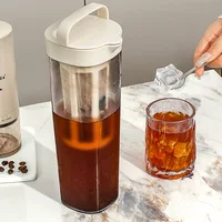 Refrigerator Cold Kettle Coffee Cold Brew Pot Fruit Tea Sealed High Temperature Resistant Cold Brew Ice Drip Cup Cold Kettle 2
