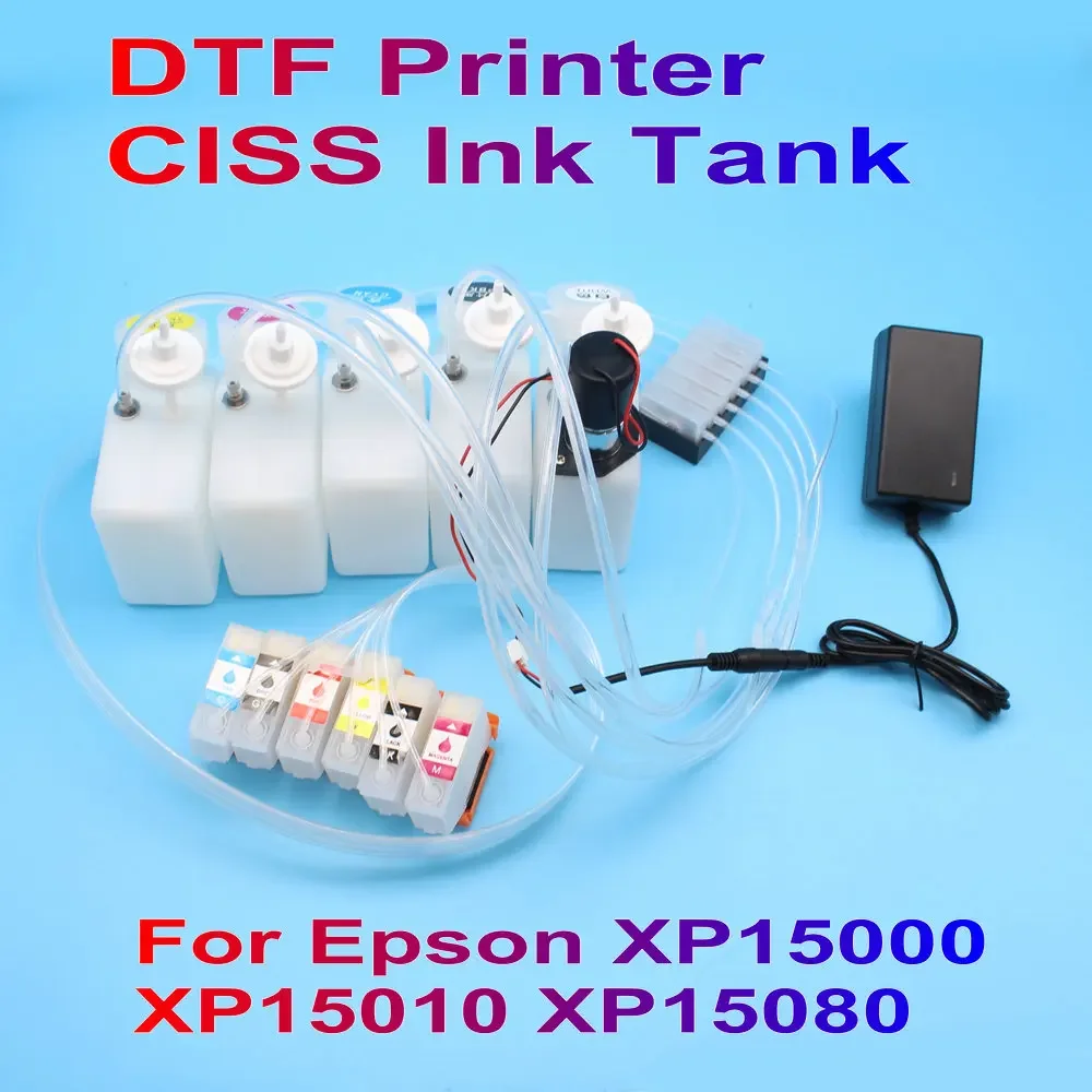 Ink System DTF CISS Kit For Epson XP-15000 White Ink Tank Stirrer Mixer Timer Voltage Adjustable Continuous Supply System