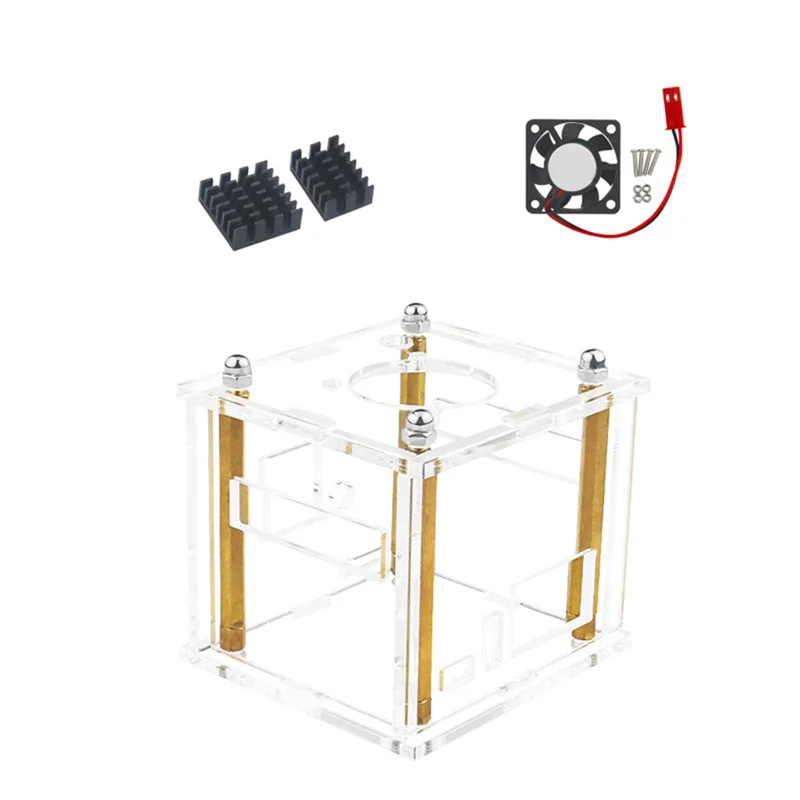 Hot sale Acrylic EnclosureMountable Expansion BoardFan CoolingTemperature Reduction with Fan with Heat Sink for Zero3