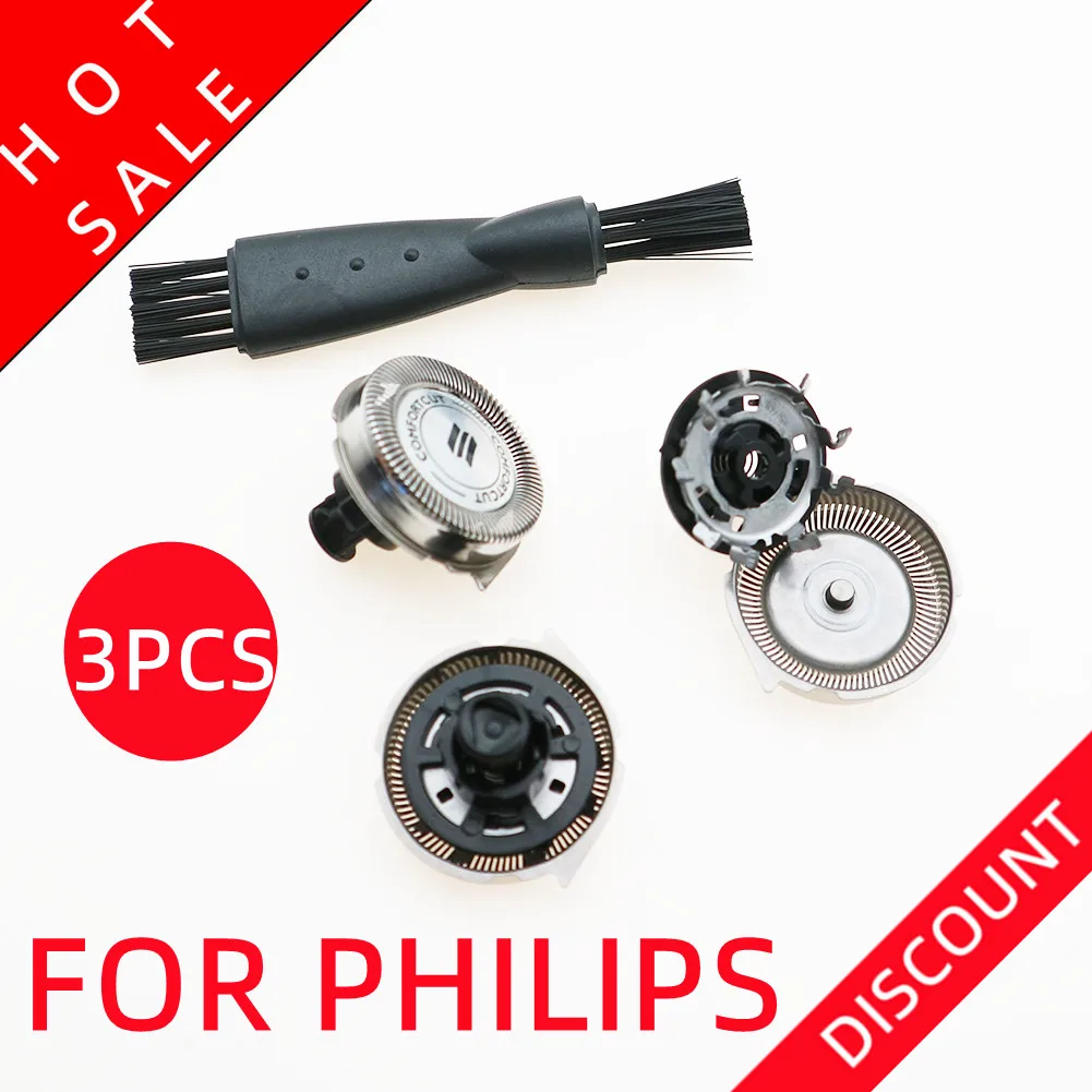 3pcs For Philips Norelco Razor YS526 YS521 XA525 YS522 YS524 YS534 RQ32 RQ310 RQ11 RQ1150 RQ1180 RQ350 RQ360 RQ370 Shaving Heads 3pcs hq9 stainless steel replacement razor heads fit for philips norelco hq8140 hq8240 hq9090 pt920 hq9160 hq9170 hq9190 hq8160