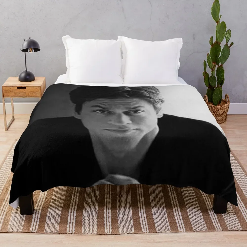 

Художественное индийское одеяло shahrukh khan, теплое зимнее Клетчатое одеяло