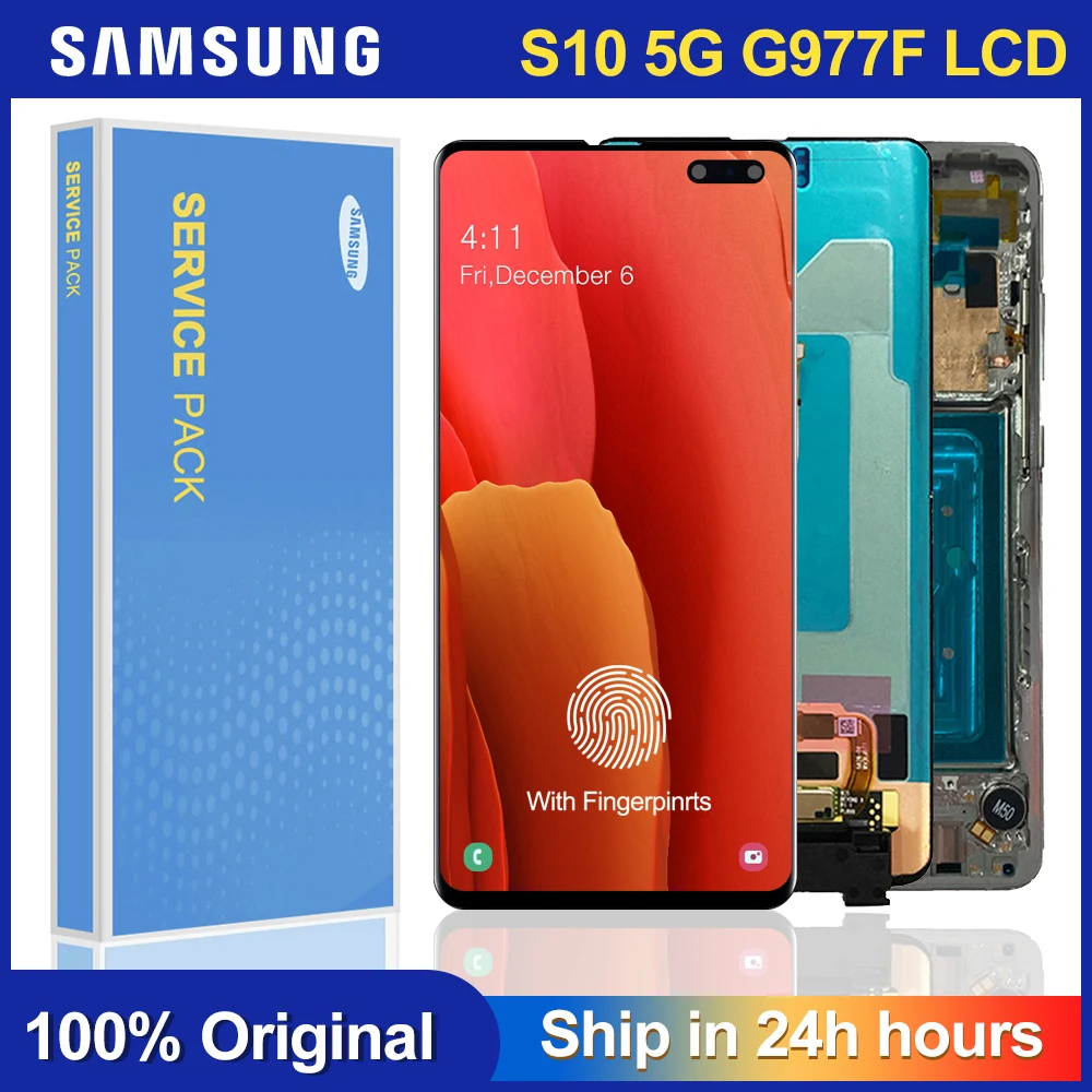 6.7''original Lcd Replacement For Samsung S10 5g Display Touch Screen Digitizer With Frame S10 6.7''original Lcd Replacement For Samsung S10 5g Display Touch Screen Digitizer With Frame S10